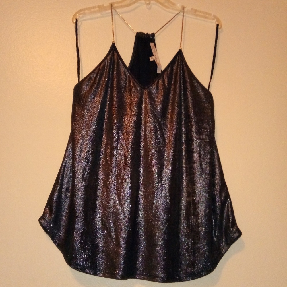 NWOT RACHEL ROY Silver Chain Racerback Tank Top - Picture 3 of 8